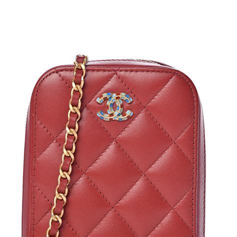 chanel phone bag 2023|chanel lambskin bag.